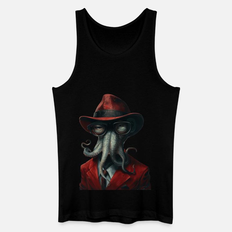 Tintenfisch - Männer Bio Tank Top - Schwarz