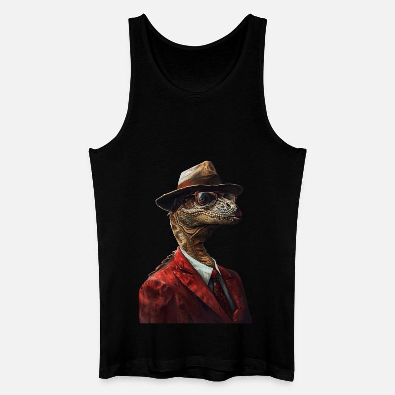 Utahraptor - Männer Bio Tank Top - Schwarz