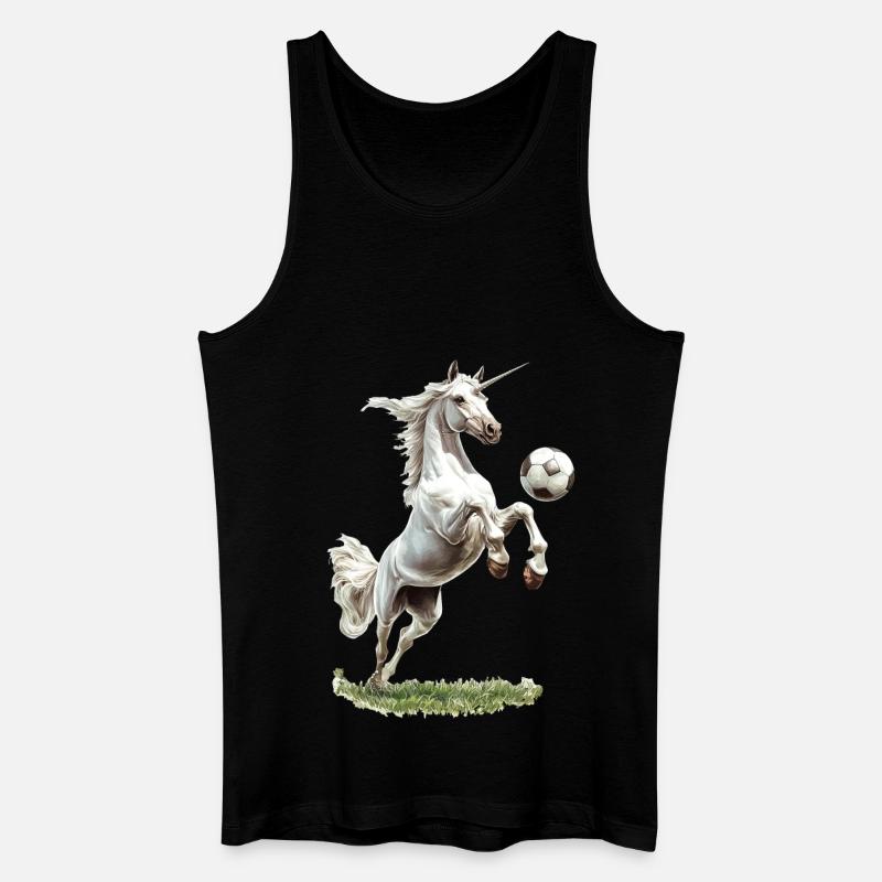 Einhorn - Männer Bio Tank Top - Schwarz