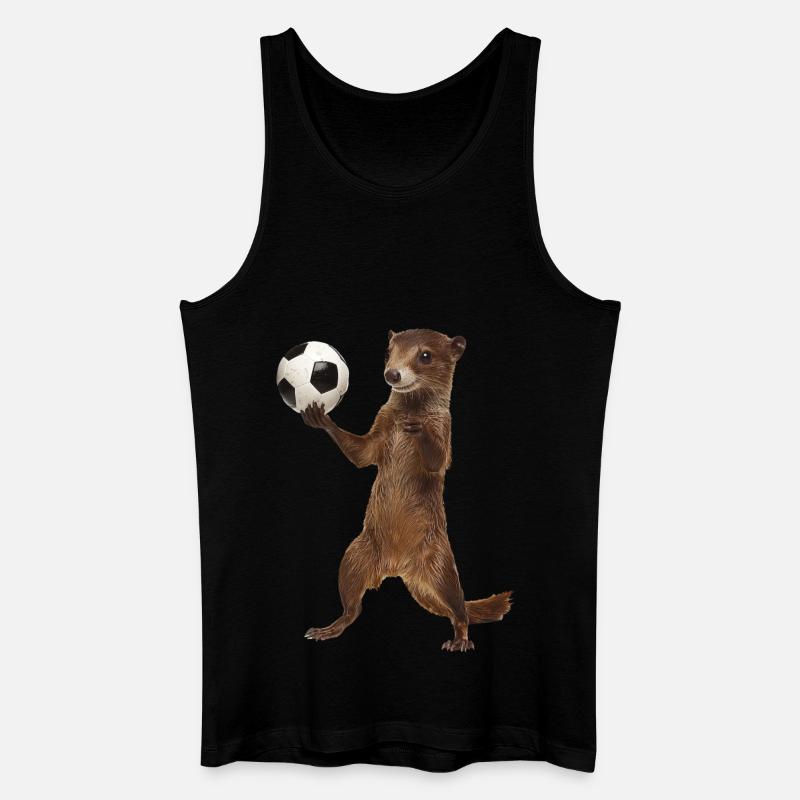 Hermelin - Männer Bio Tank Top - Schwarz