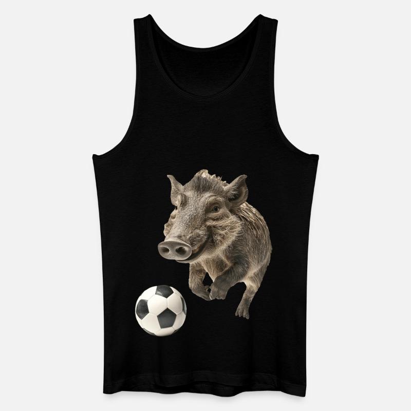 Warzenschwein - Männer Bio Tank Top - Schwarz