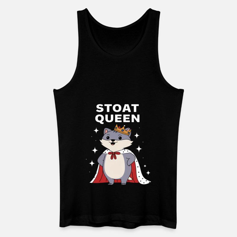 Hermelin - Männer Bio Tank Top - Schwarz