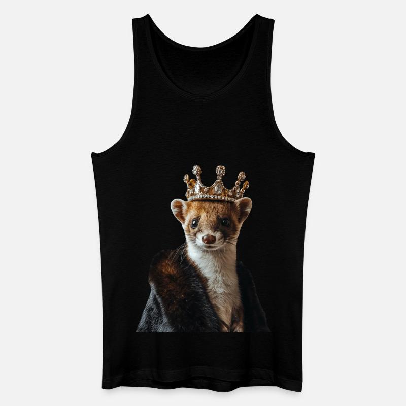 Hermelin - Männer Bio Tank Top - Schwarz