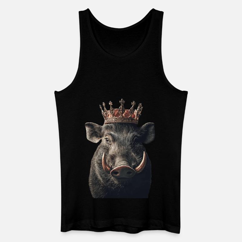 Warzenschwein - Männer Bio Tank Top - Schwarz