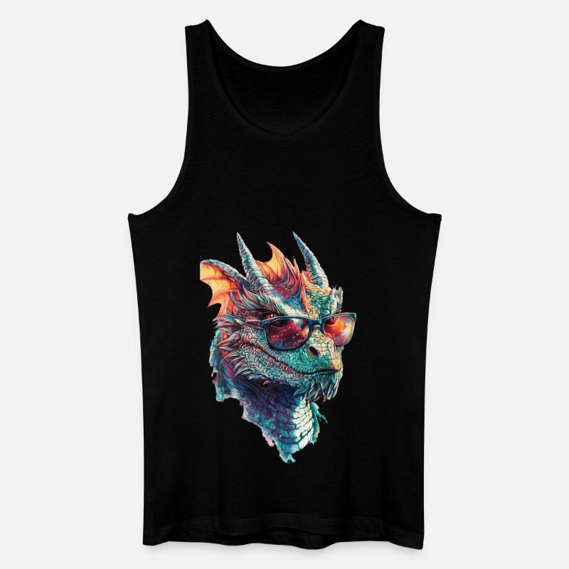 Drachen - Männer Bio Tank Top - Schwarz