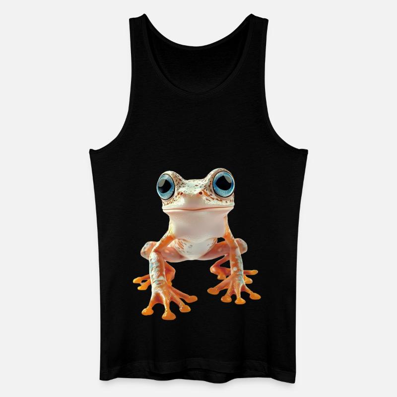 Frosch - Männer Bio Tank Top - Schwarz