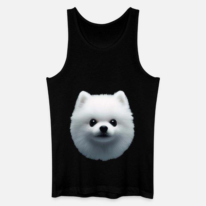 Zwergspitz - Männer Bio Tank Top - Schwarz