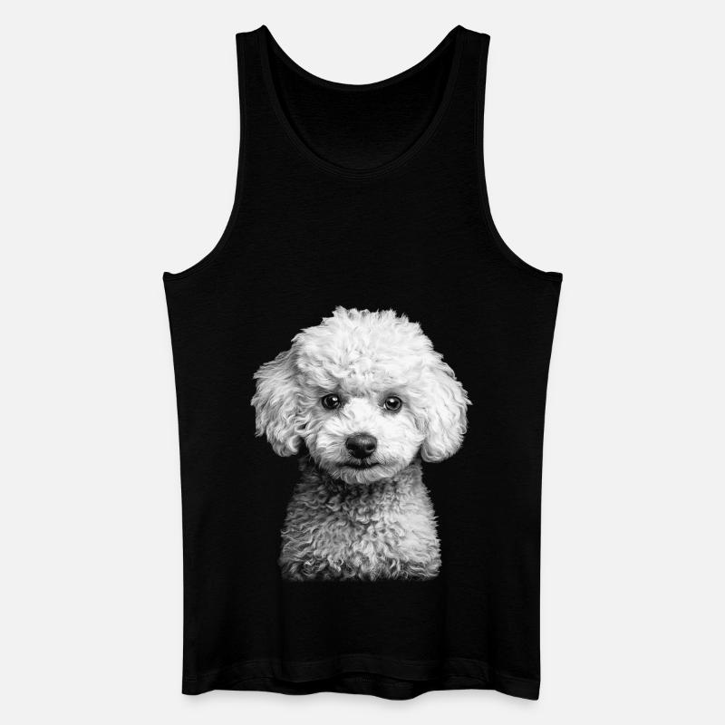 Pudel - Männer Bio Tank Top - Schwarz