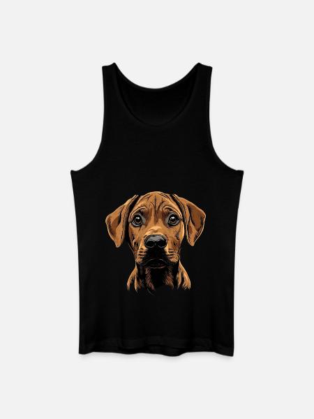 Rhodesian Ridgeback - Männer Bio Tank Top - Schwarz