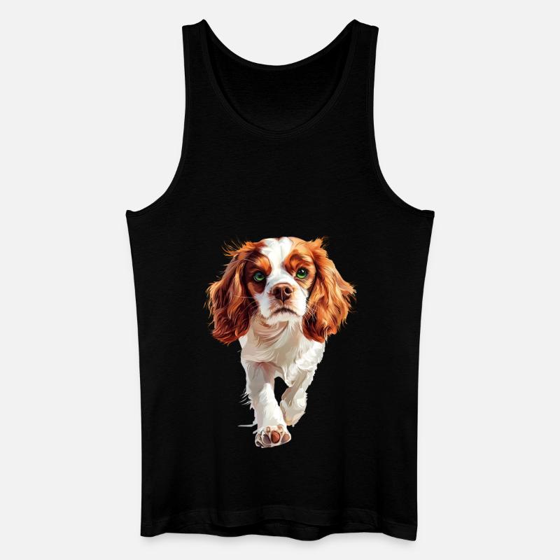 Cavalier King Charles - Männer Bio Tank Top - Schwarz