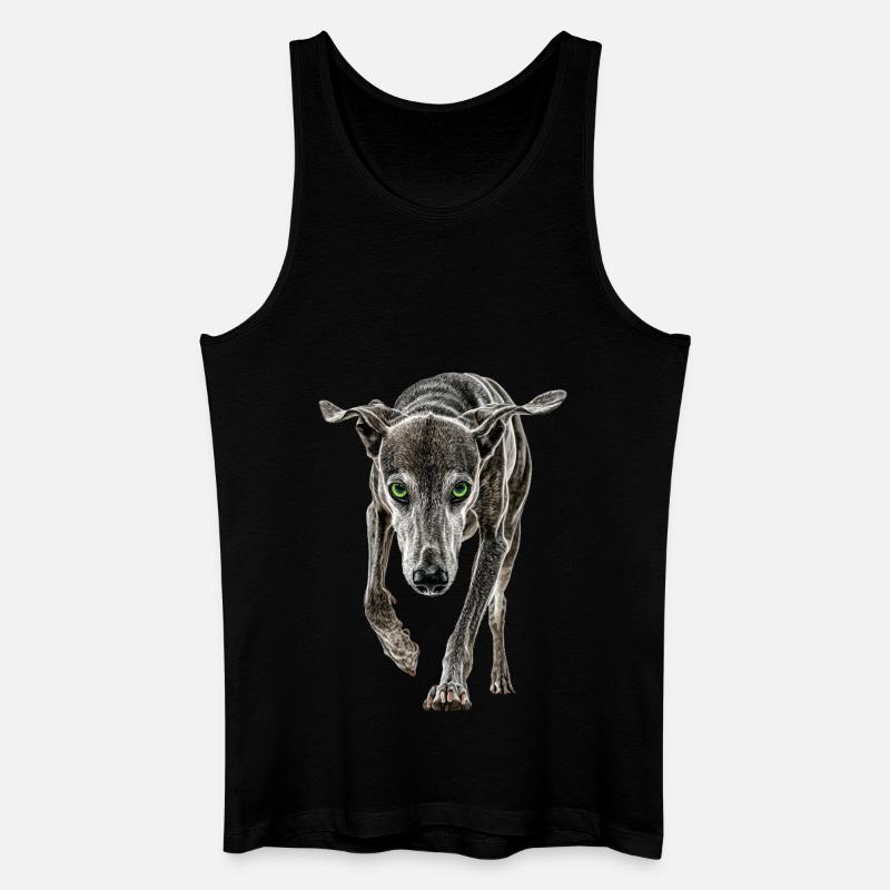 Windhund - Männer Bio Tank Top - Schwarz
