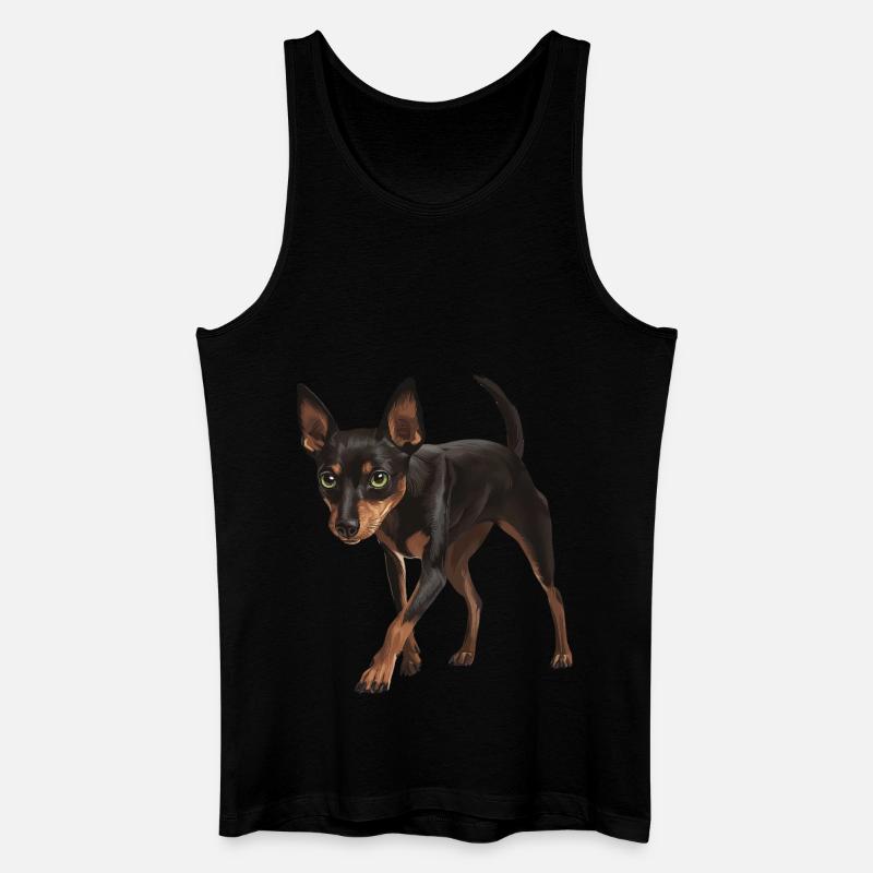 Zwergpinscher - Männer Bio Tank Top - Schwarz
