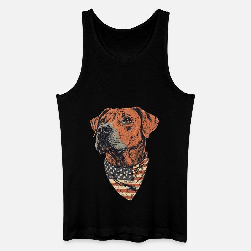 Rhodesian Ridgeback - Männer Bio Tank Top - Schwarz