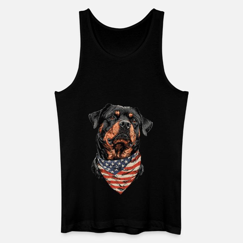 Rottweiler - Männer Bio Tank Top - Schwarz