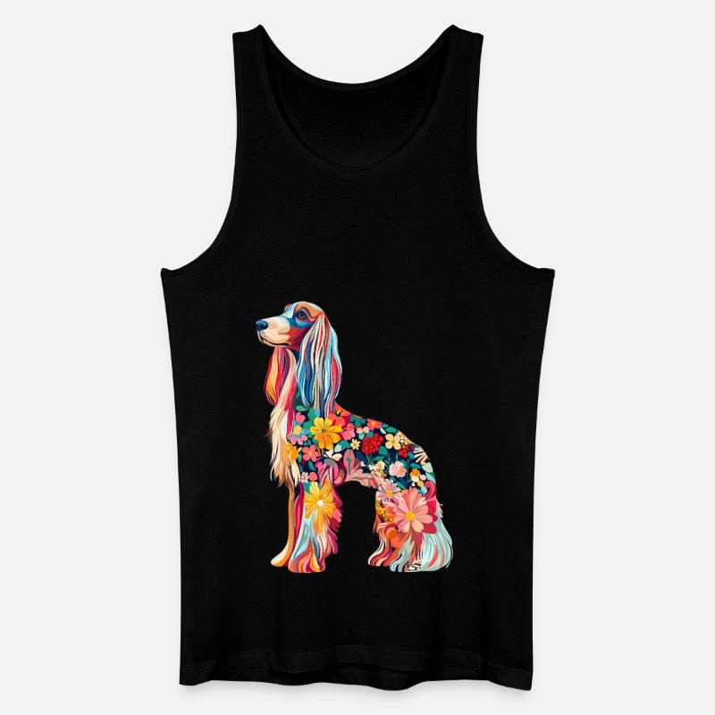 Afghanischer Windhund - Männer Bio Tank Top - Schwarz