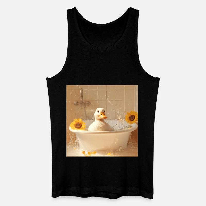 Ente - Männer Bio Tank Top - Schwarz