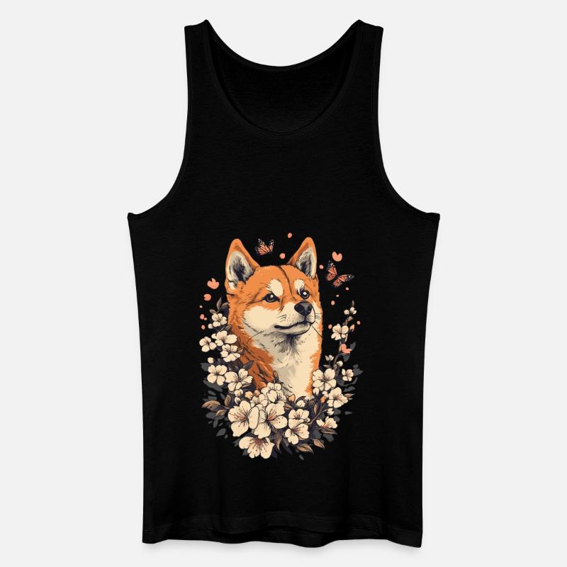 Hund - Männer Bio Tank Top - Schwarz