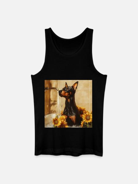 Dobermann - Männer Bio Tank Top - Schwarz