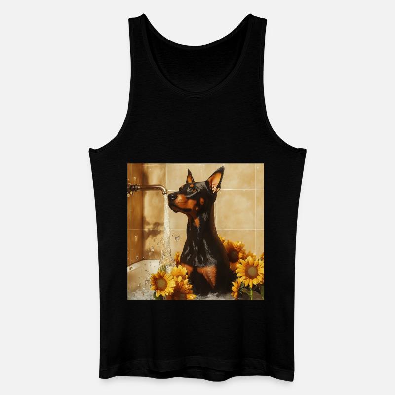 Dobermann - Männer Bio Tank Top - Schwarz