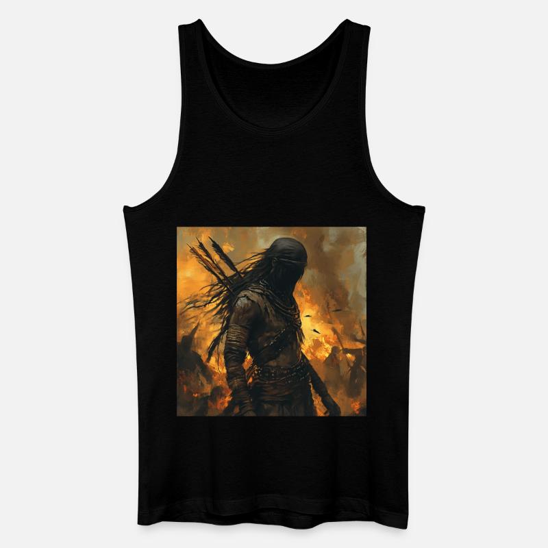Indisch - Männer Bio Tank Top - Schwarz