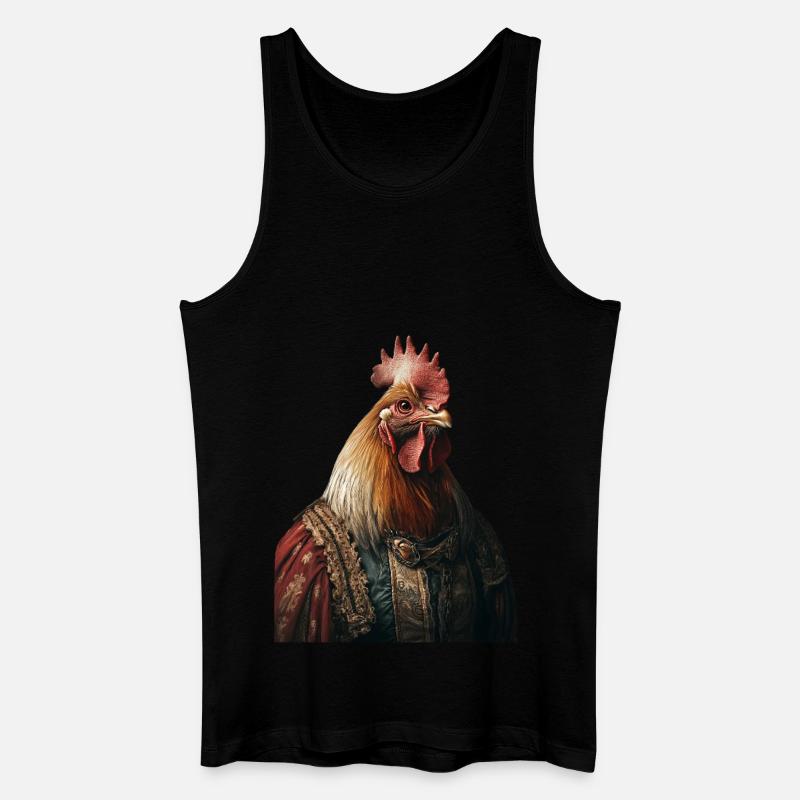 Huhn - Männer Bio Tank Top - Schwarz