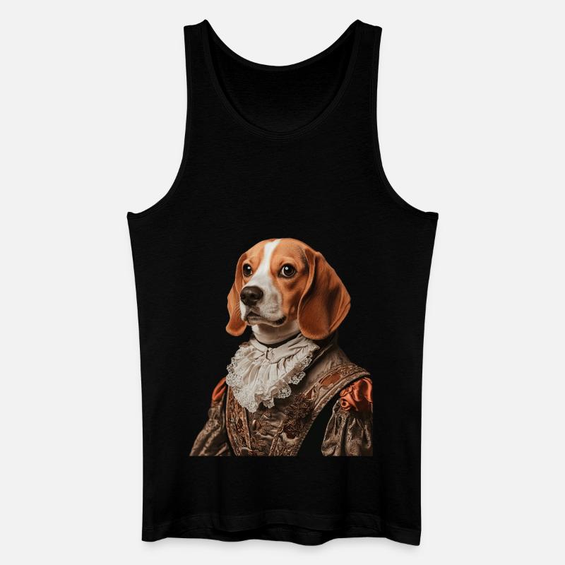 Beagle - Männer Bio Tank Top - Schwarz