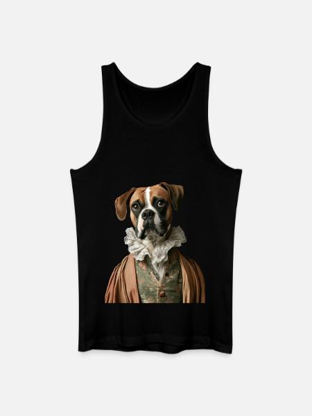 Boxer - Männer Bio Tank Top - Schwarz