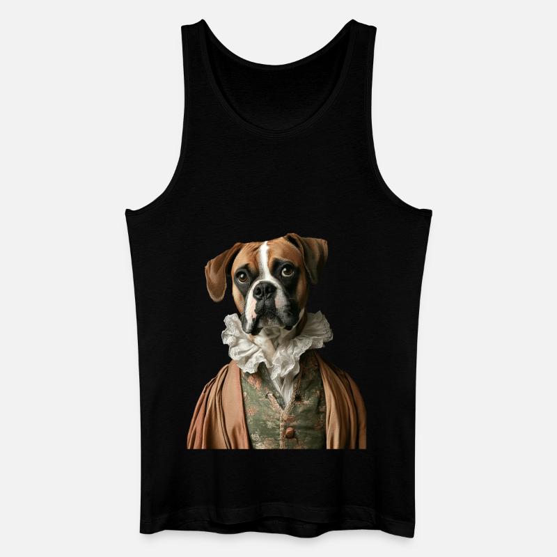 Boxer - Männer Bio Tank Top - Schwarz