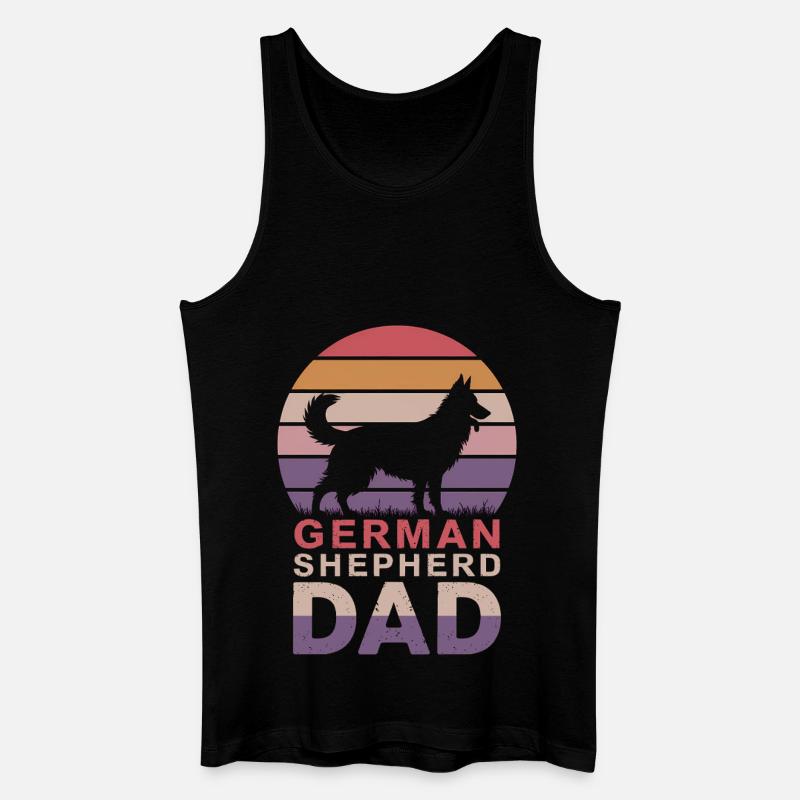 Deutscher Schäferhund Spruch Schäferhund Geschenk - Männer Bio Tank Top - Schwarz