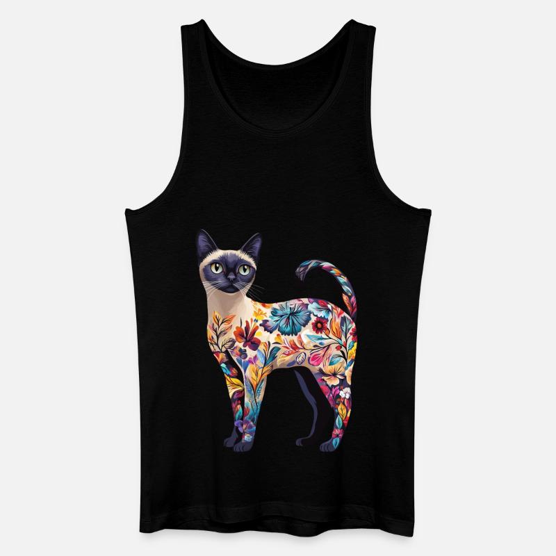 Siamese - Männer Bio Tank Top - Schwarz