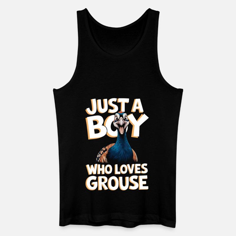 Auerhahn - Männer Bio Tank Top - Schwarz