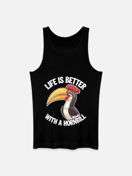 Nashornvogel - Männer Bio Tank Top - Schwarz