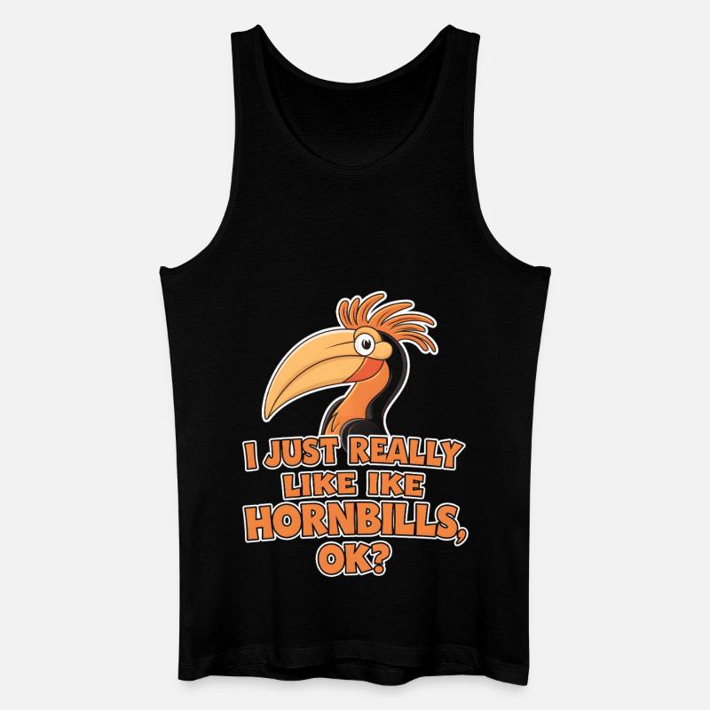 Nashornvogel - Männer Bio Tank Top - Schwarz
