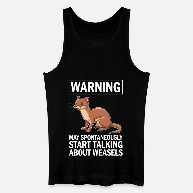 Wiesel - Männer Bio Tank Top - Schwarz