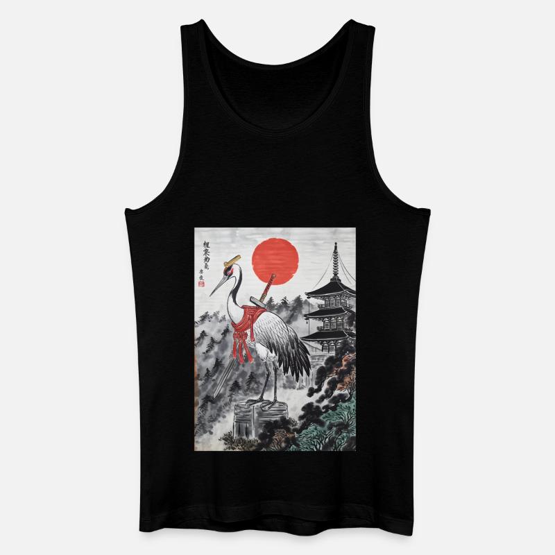 Samurai - Männer Bio Tank Top - Schwarz