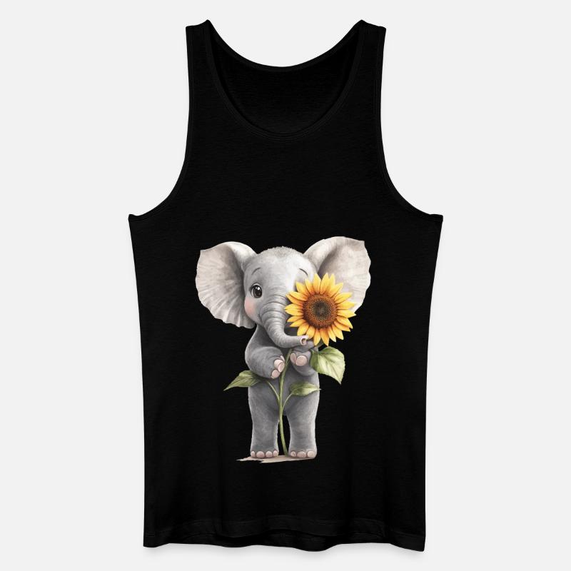 Hochlandrind - Männer Bio Tank Top - Schwarz