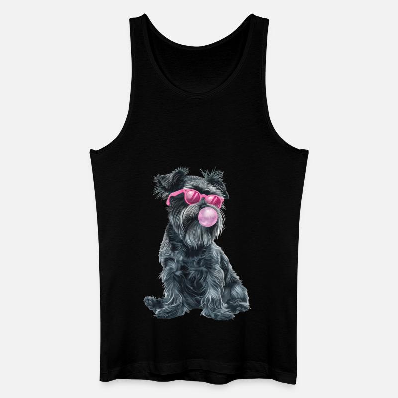 Schnauzer - Männer Bio Tank Top - Schwarz