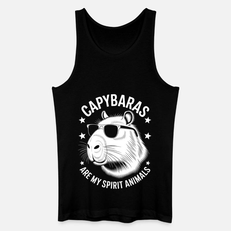 Capybara Spruch Lustiges Capybara Geschenk - Männer Bio Tank Top - Schwarz