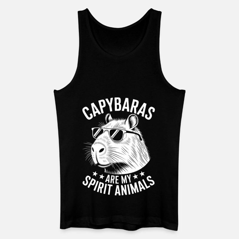 Capybara Spruch Lustiges Capybara Geschenk - Männer Bio Tank Top - Schwarz