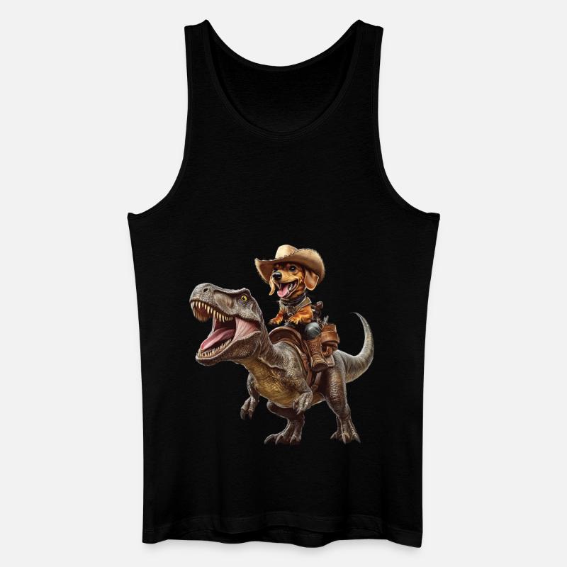 Dackel - Männer Bio Tank Top - Schwarz