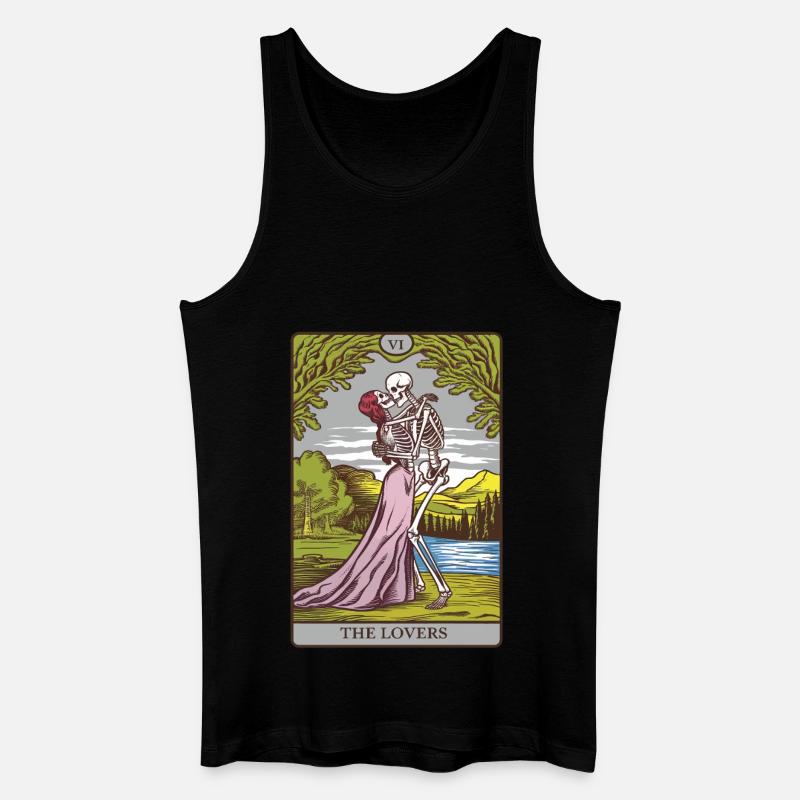 Tarotkarte - Männer Bio Tank Top - Schwarz