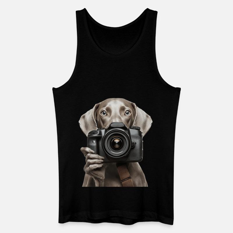 Weimaraner - Männer Bio Tank Top - Schwarz