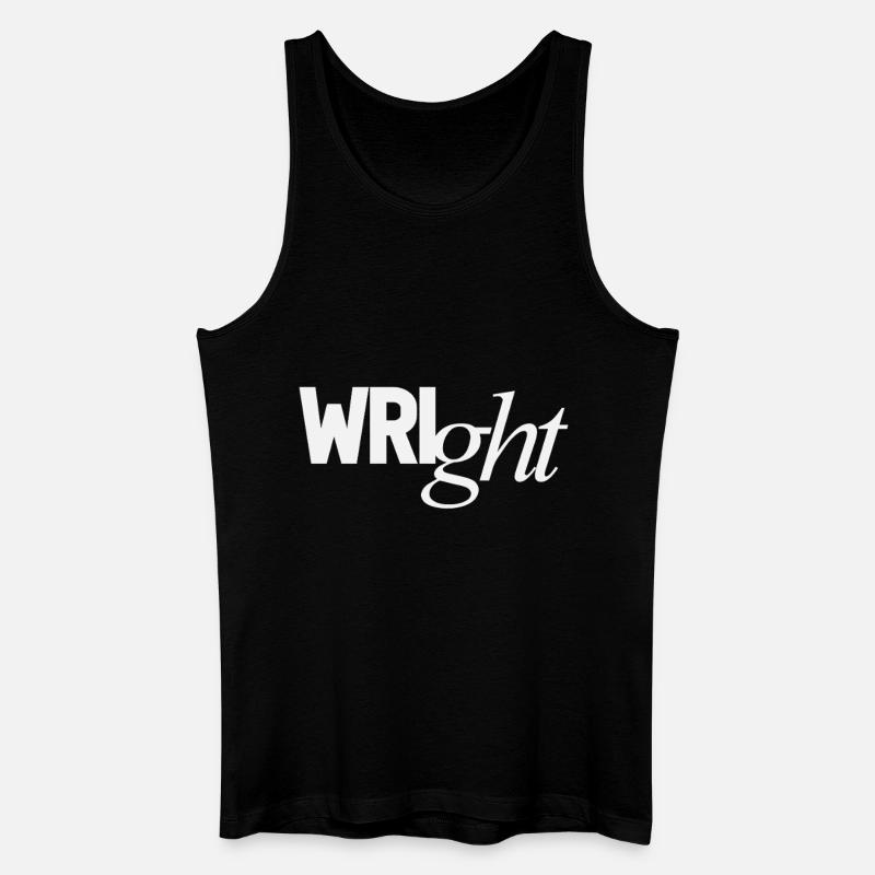 Wright Personal Name - Men’s Organic Tank Top - black