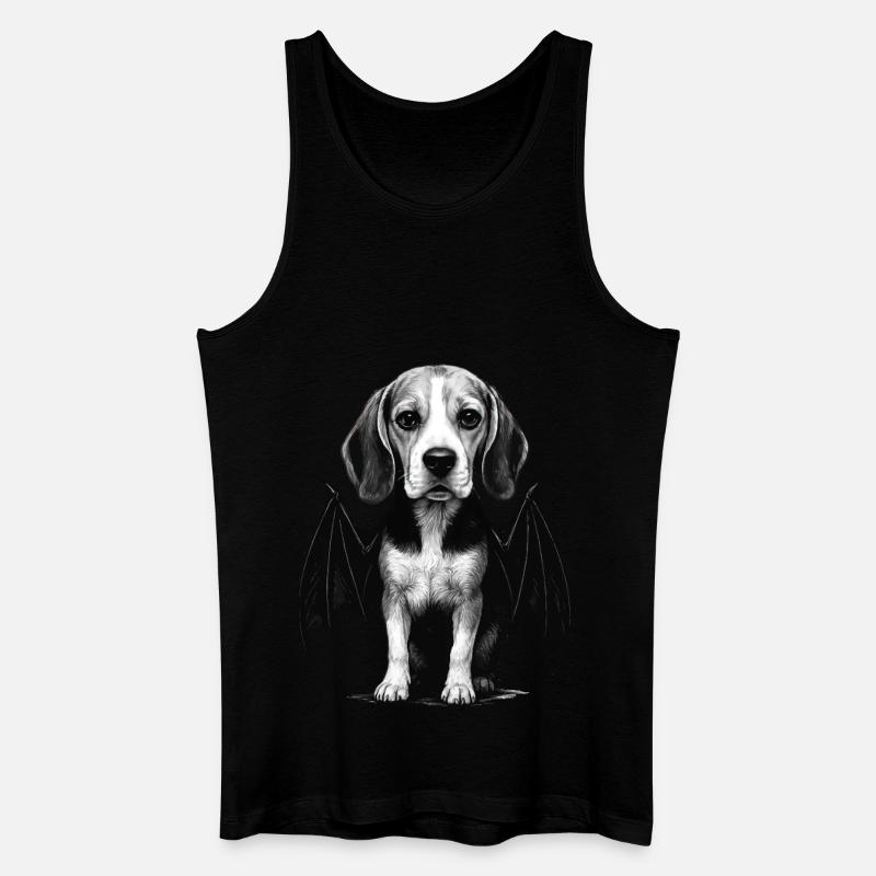 Beagle - Männer Bio Tank Top - Schwarz