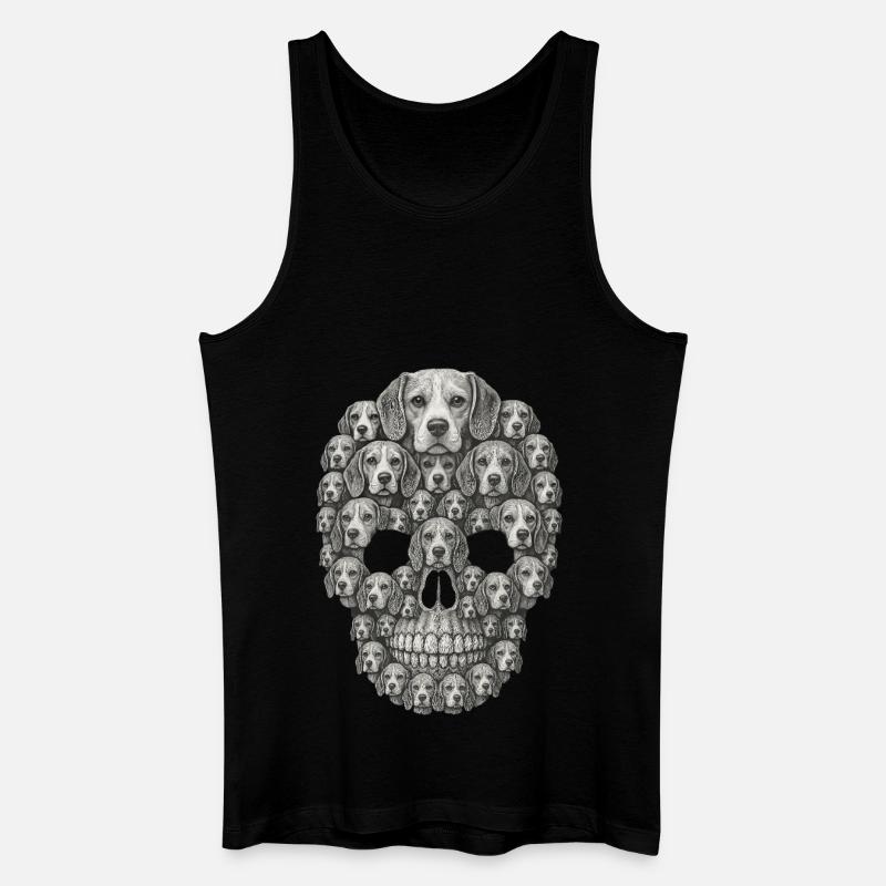 Beagle - Männer Bio Tank Top - Schwarz