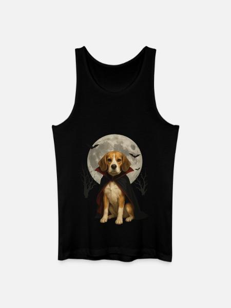 Beagle - Männer Bio Tank Top - Schwarz