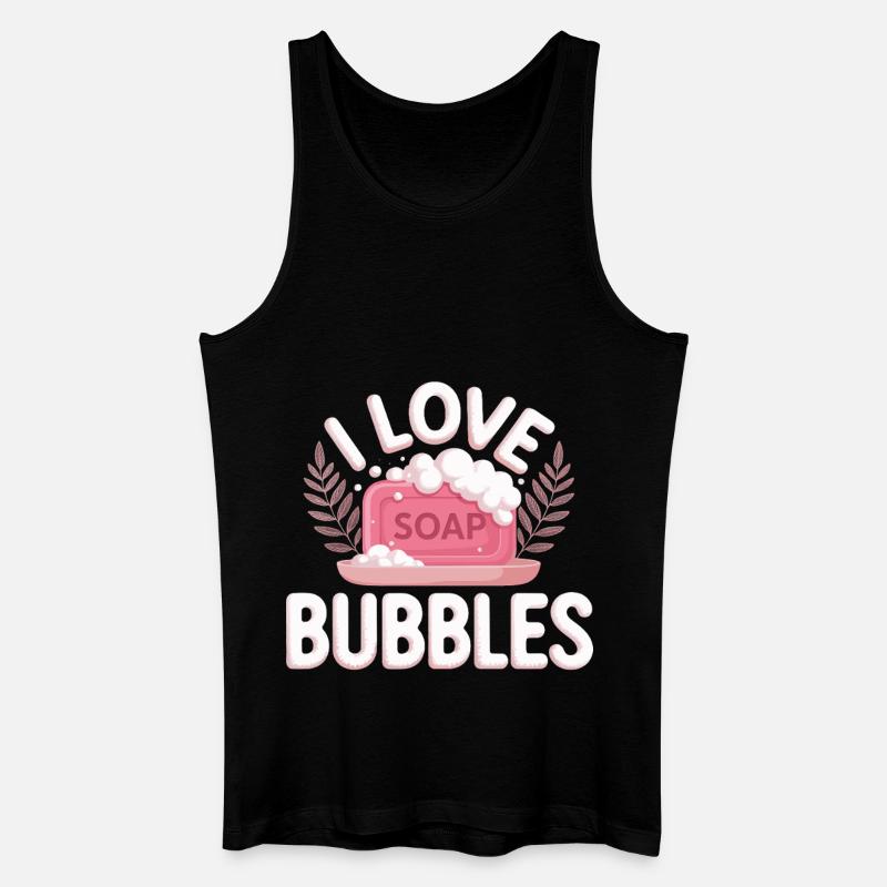 Blasen - Männer Bio Tank Top - Schwarz