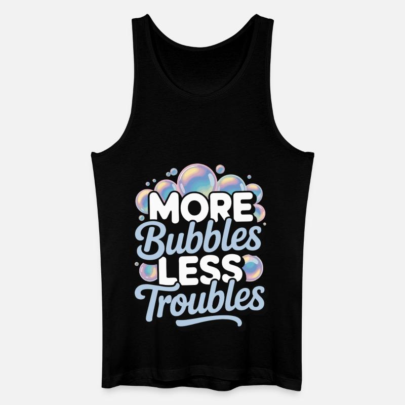 Blasen - Männer Bio Tank Top - Schwarz