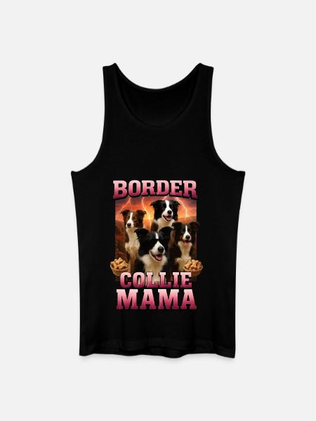 Border Collie - Männer Bio Tank Top - Schwarz