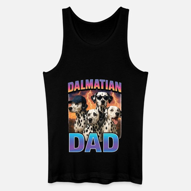 Dalmatiner - Männer Bio Tank Top - Schwarz